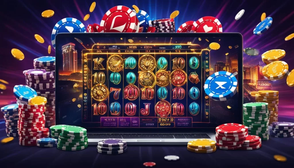 Màn hình trò chơi slot với biểu tượng nổ hũ tại by88 nhà cái
